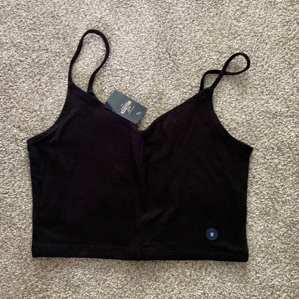 Black crop top NWT